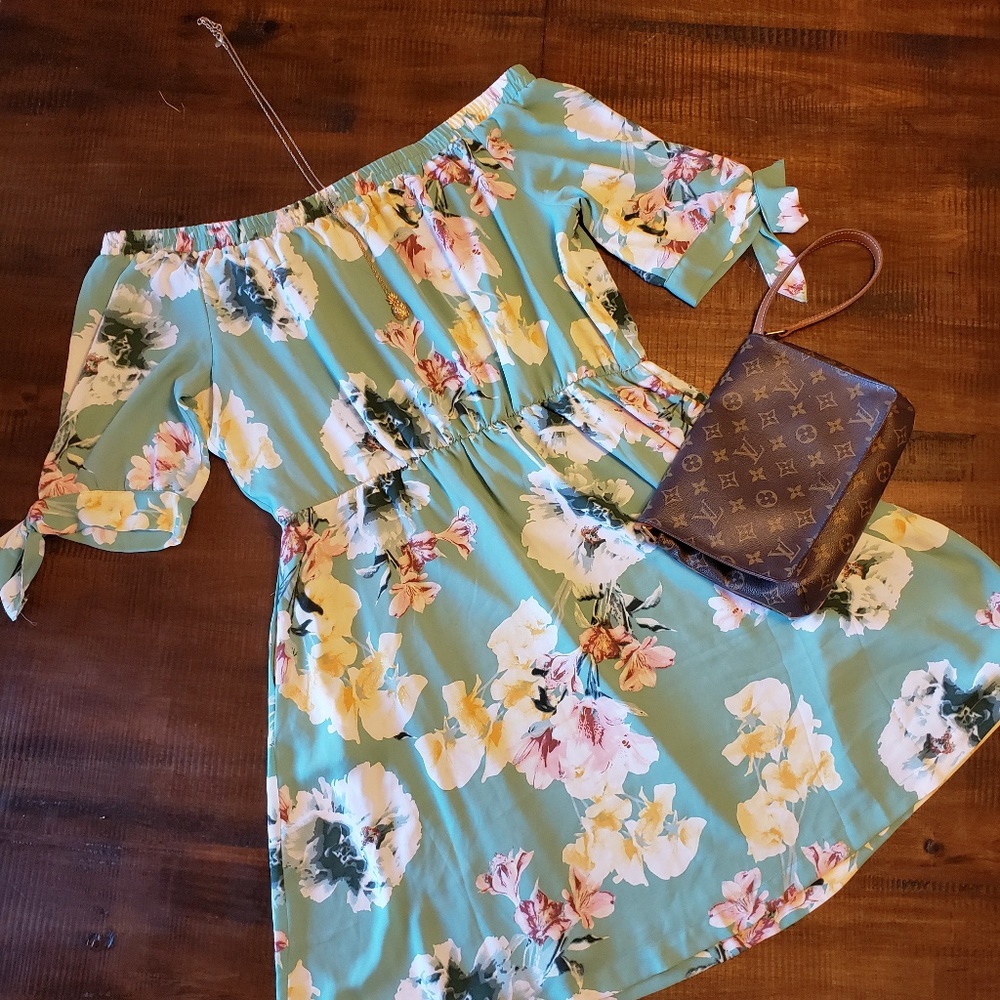 New York & Company Off The Shoulder Sundress